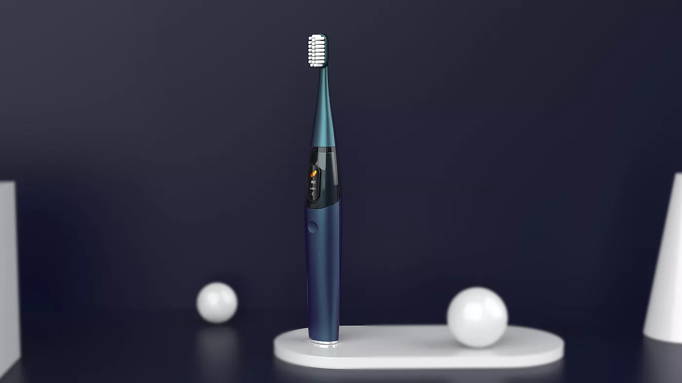 Stylish waterproof electric toothbrush with screen display 01